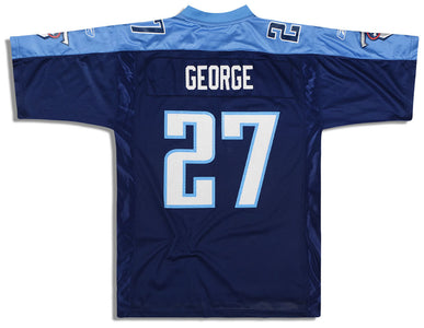2003 TENNESSEE TITANS GEORGE #27 REEBOK ON FIELD JERSEY (HOME) M