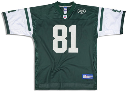 2003 NEW YORK JETS CONWAY #81 REEBOK ON FIELD JERSEY (HOME) XL