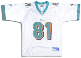 2002-04 MIAMI DOLPHINS McMICHAEL #81 REEBOK ON FIELD JERSEY (AWAY) L