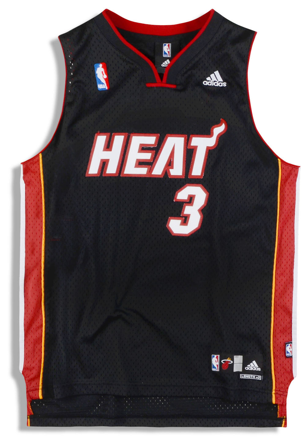 NBA Miami Heat Stiched Jersey Lebron James Dwayne Wade Black And Red