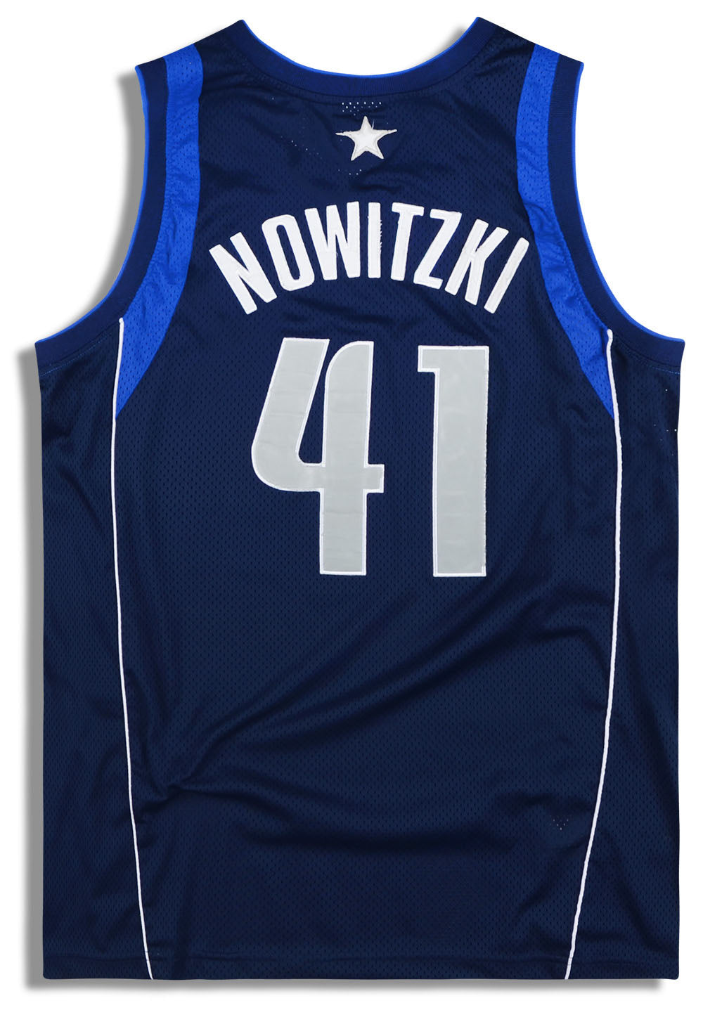Dallas Mavericks 41 Dirk Nowitzki Blue Hardwood Classics Revolution 30 NBA Jerseys
