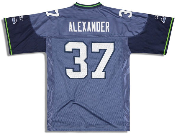 2007 SEATTLE SEAHAWKS ALEXANDER #37 REEBOK ON FIELD JERSEY (AWAY) Y -  Classic American Sports