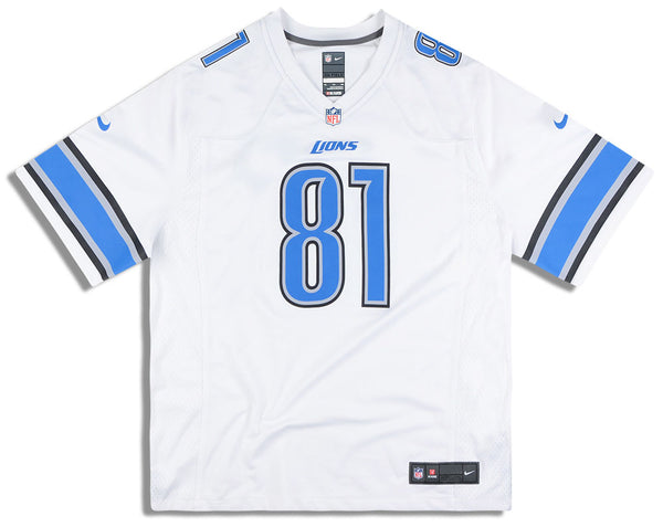 2012-15 DETROIT LIONS JOHNSON #81 NIKE GAME JERSEY (HOME) S - Classic  American Sports