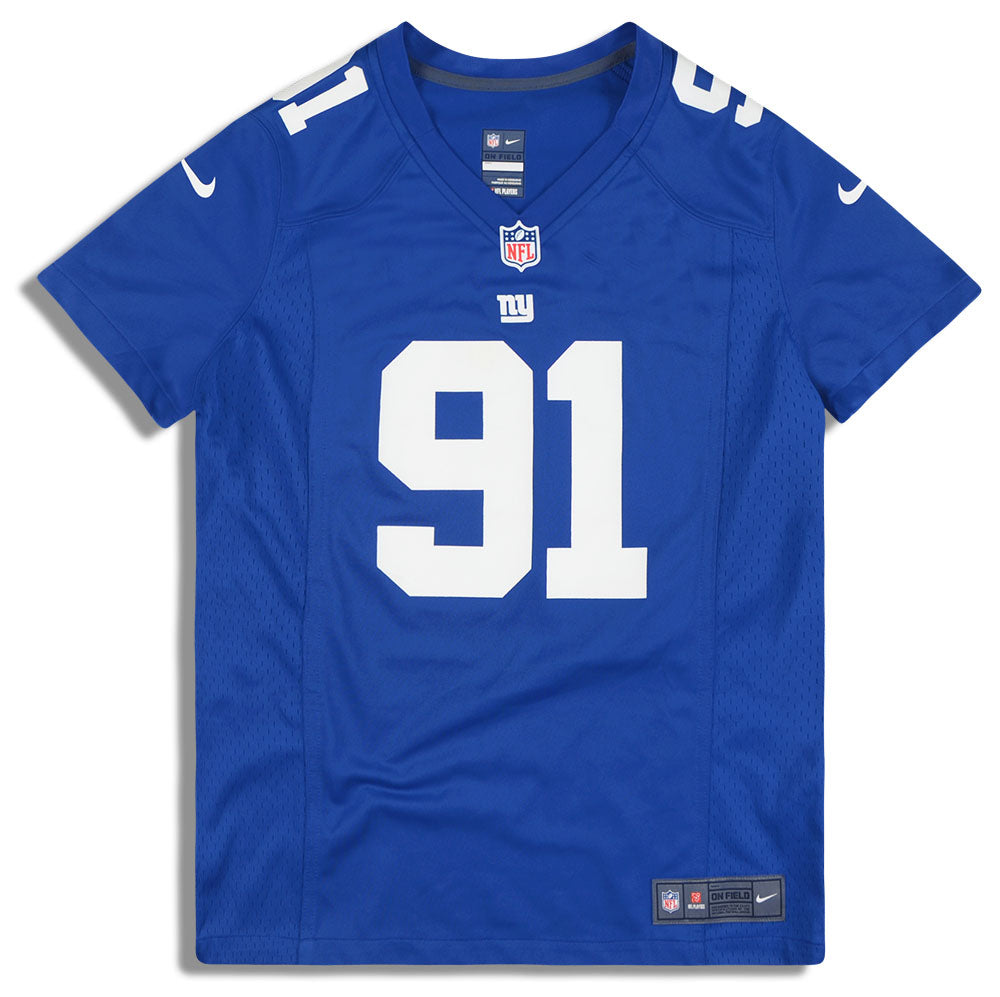 2012-13 NEW YORK GIANTS TUCK #91 NIKE GAME JERSEY (HOME) WOMENS (L)