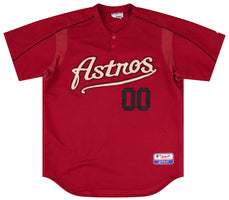 Vintage 80s Houston Astros Majestic Red Jersey Mens XL