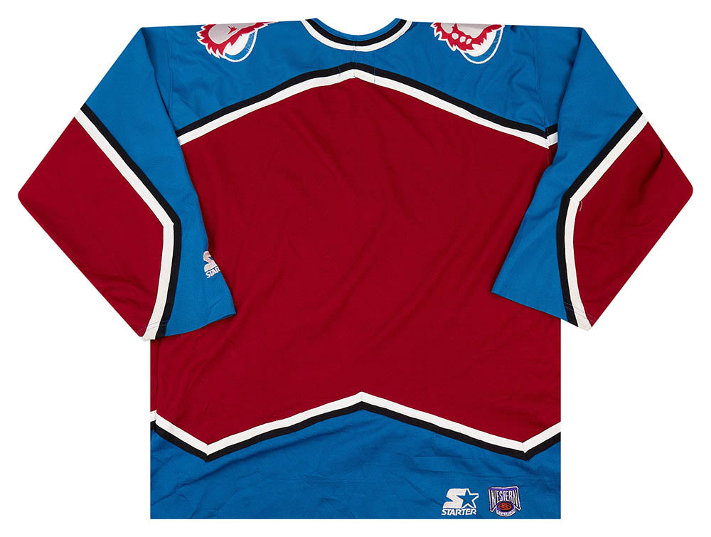 Custom 1990's Colorado Avalanche Home Vintage Throwback NHL Hockey Jersey