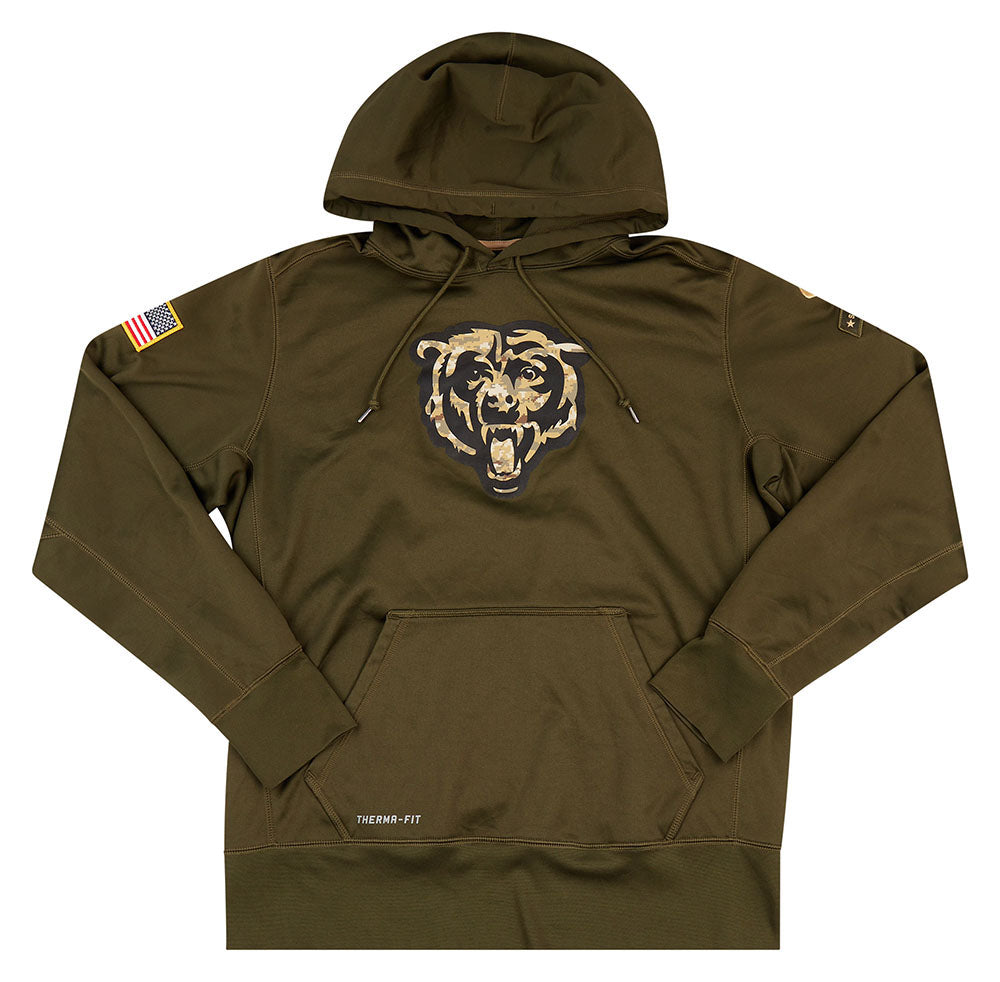 2015 CHICAGO BEARS NIKE HOODED SWEAT TOP L