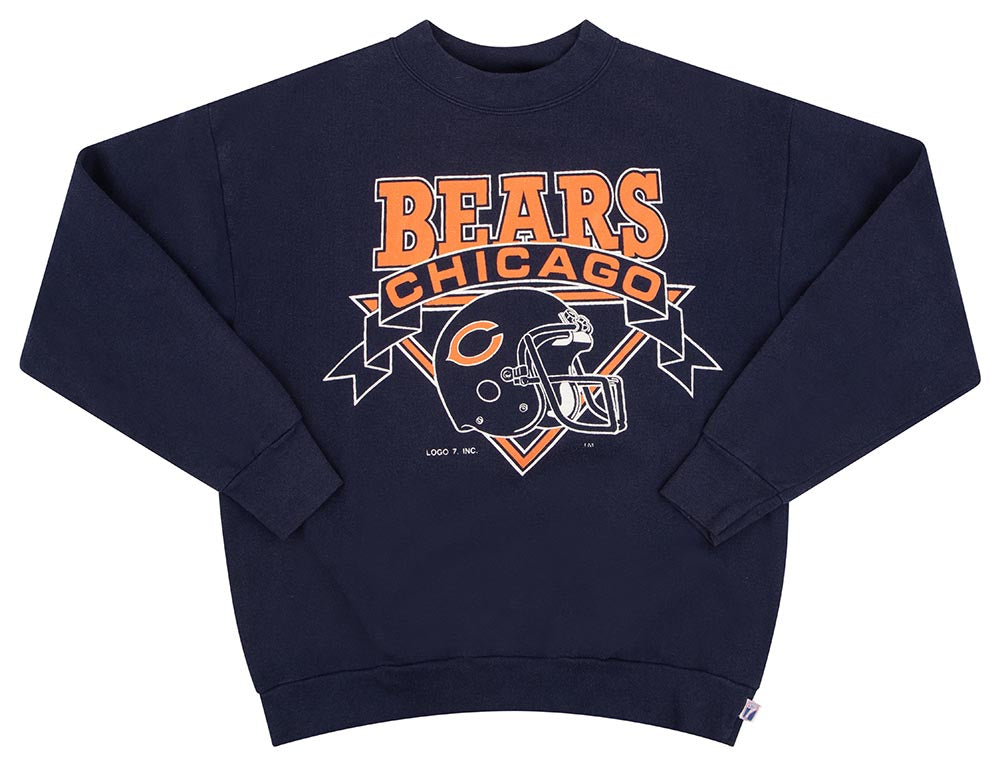 1990's CHICAGO BEARS LOGO 7 SWEAT TOP L