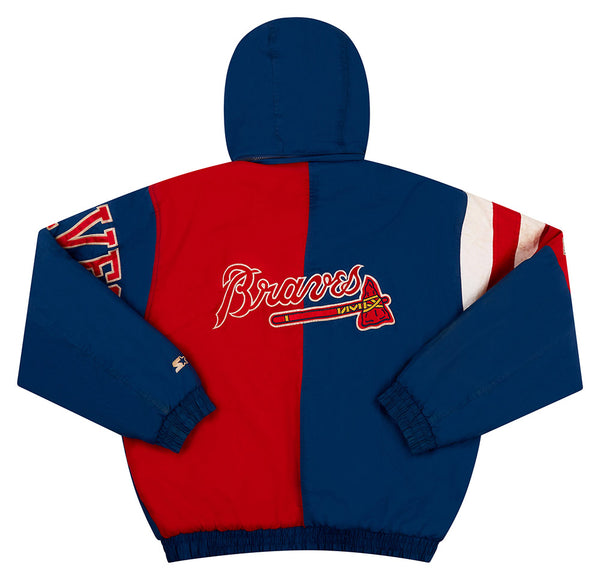 1990's ATLANTA BRAVES STARTER WINDBREAKER JACKET S - Classic American Sports