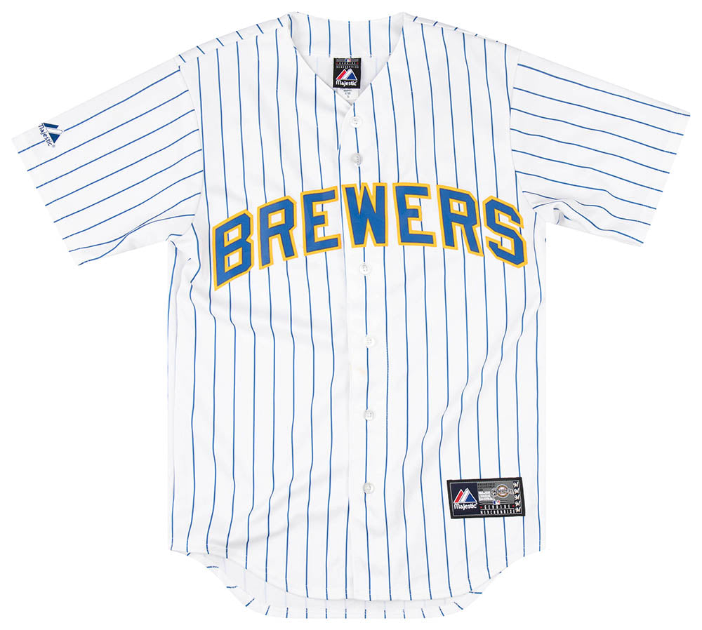 Majestic MLB Milwaukee Brewers #8 Ryan Braun’s Button up Jersey Size 50