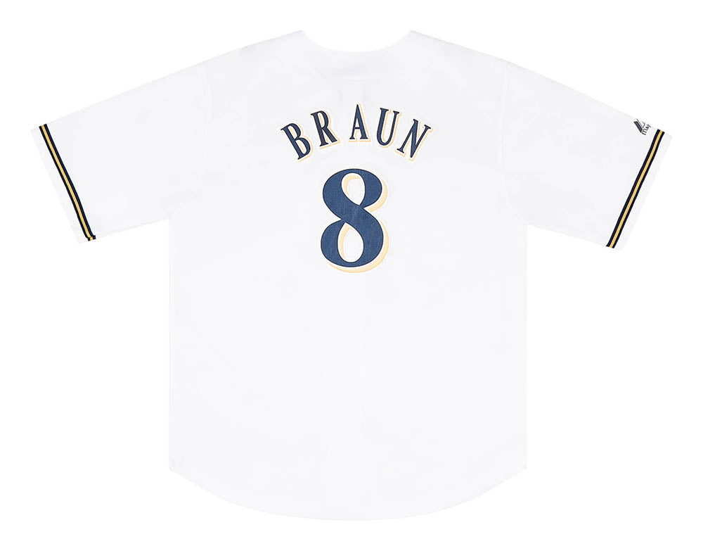 MILWAUKEE BREWERS 1980's Majestic Cooperstown Throwback Home Jersey  Customized Any Name & Number(s) - Custom Throwback Jerseys