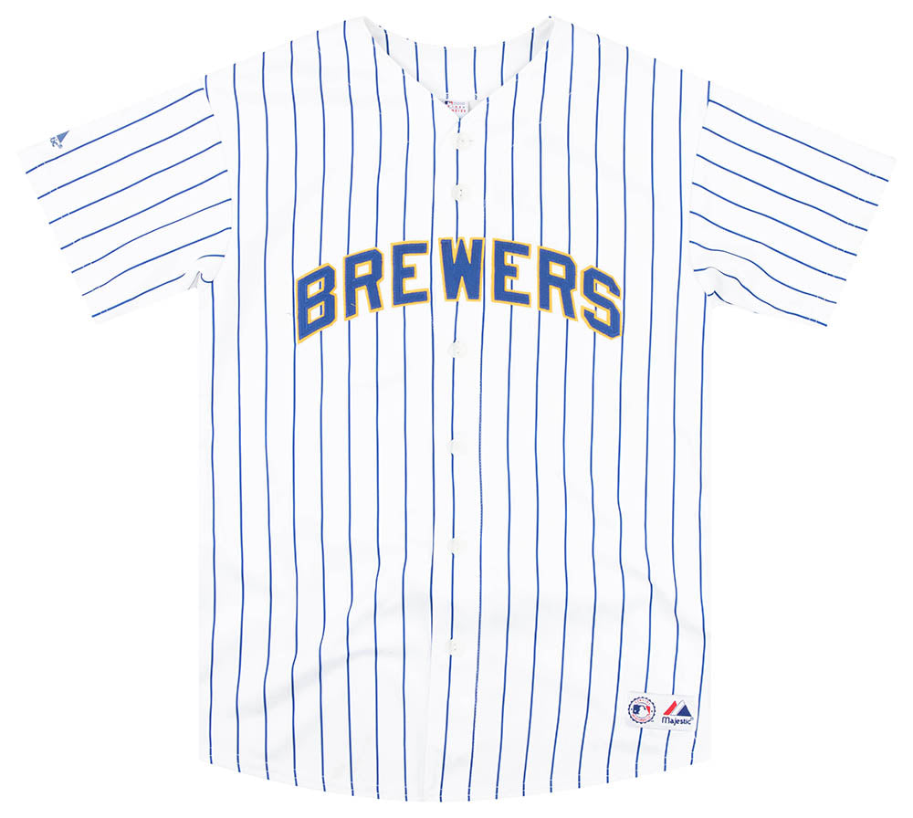 2006-08 MILWAUKEE BREWERS WEEKS #23 MAJESTIC JERSEY (ALTERNATE) Y - Classic  American Sports
