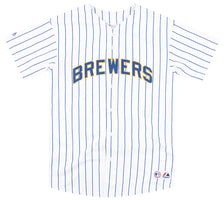 Milwaukee Brewers Authentic Cooperstown Throwback Majestic Jersey sz 48 70s  80s