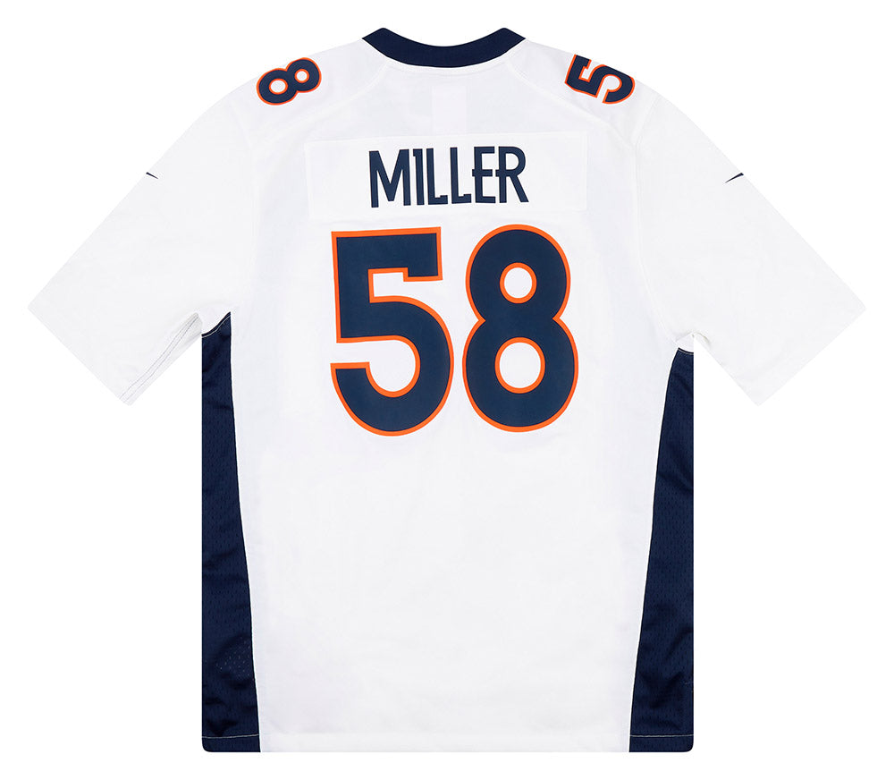2018-21 DENVER BRONCOS MILLER #58 NIKE GAME JERSEY (AWAY) M - W/TAGS -  Classic American Sports