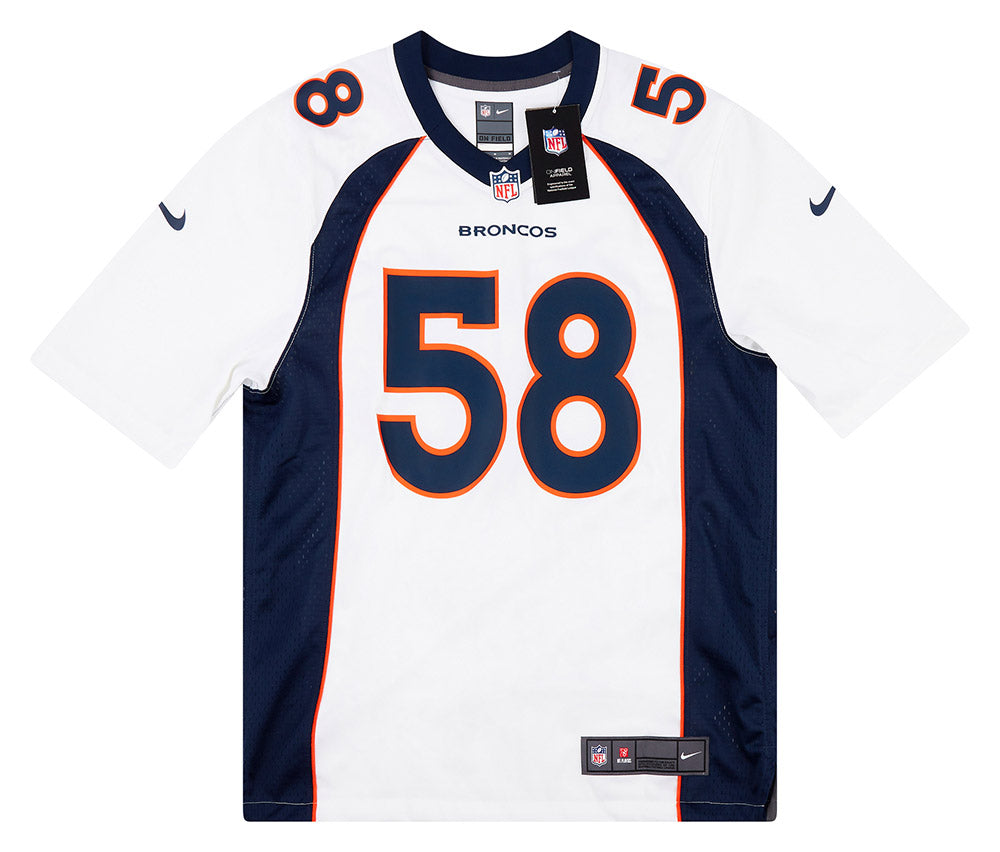 2018-21 DENVER BRONCOS MILLER #58 NIKE GAME JERSEY (AWAY) M - W/TAGS -  Classic American Sports