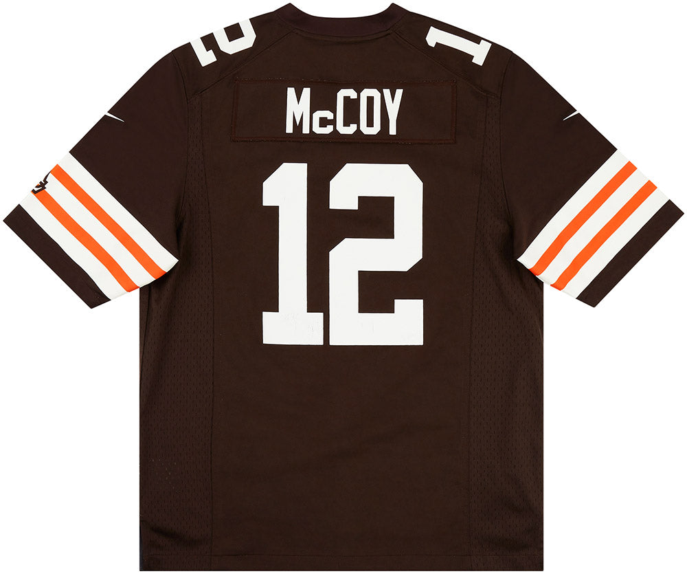 2012 CLEVELAND BROWNS McCOY #12 NIKE GAME JERSEY (HOME) M