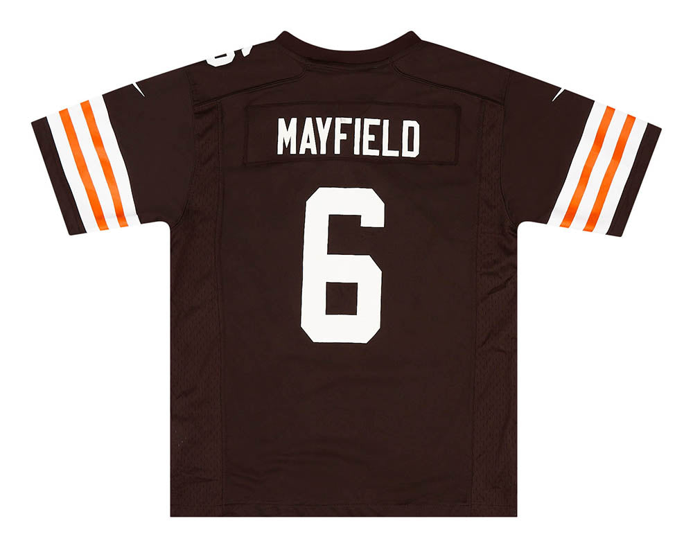 2014 CLEVELAND BROWNS MAYFIELD #6 NIKE GAME JERSEY (HOME) Y