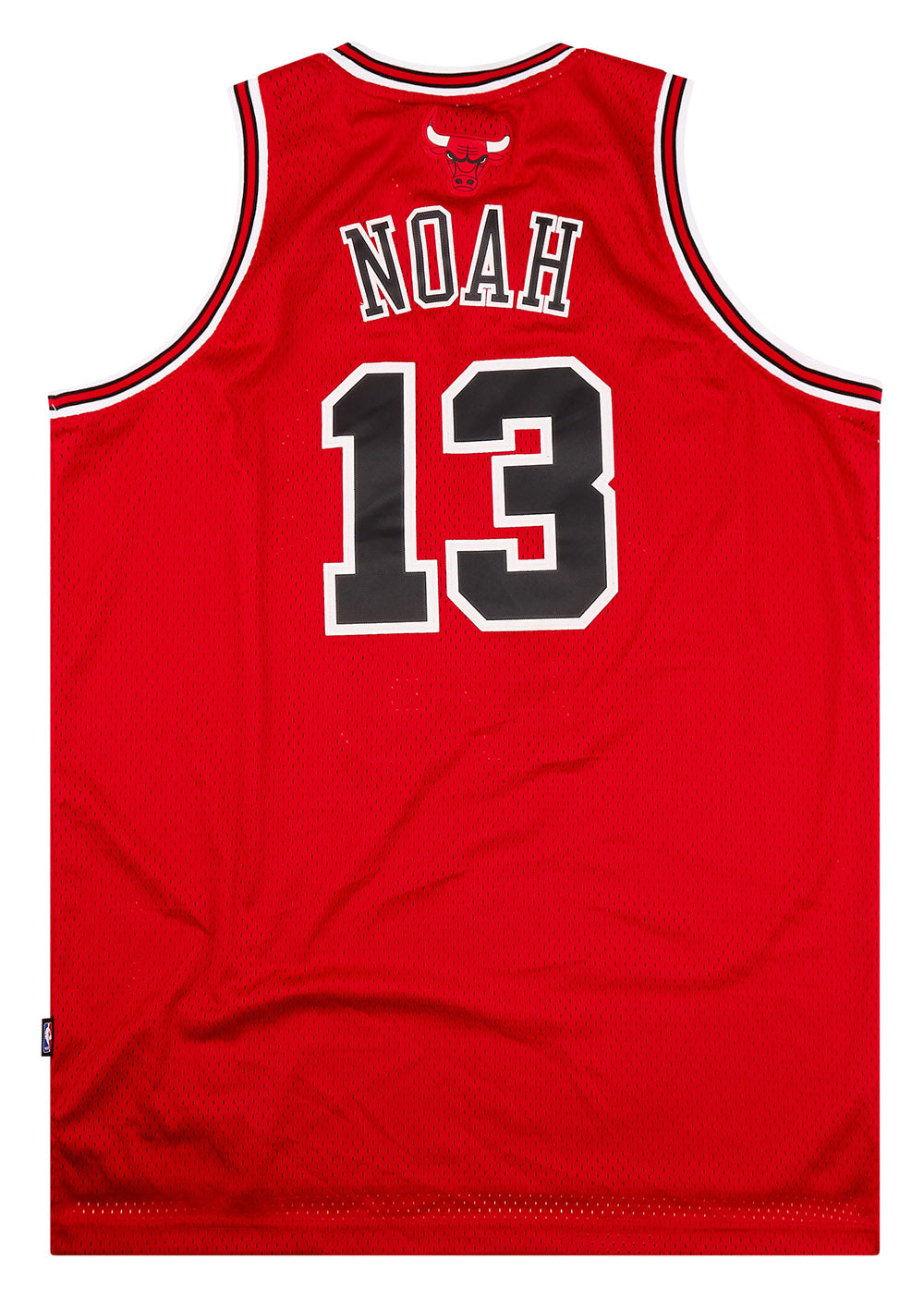 CHICAGO BULLS NBA BASKETBALL JERSEY SHIRT ADIDAS SWINGMAN JOAKIM NOAH #13  MENS L