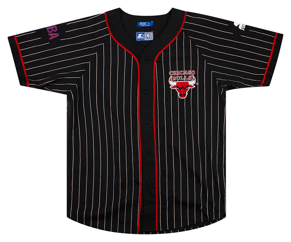 90s Chicago Bulls Starter Patch Baseball Jersey
