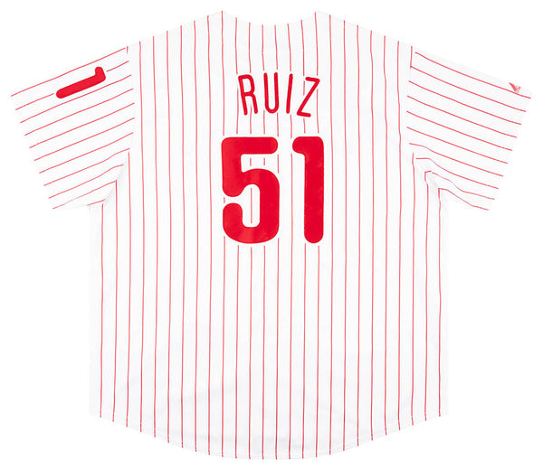 2006-08 PHILADELPHIA PHILLIES RUIZ #51 MAJESTIC JERSEY (HOME) XXL - Classic  American Sports