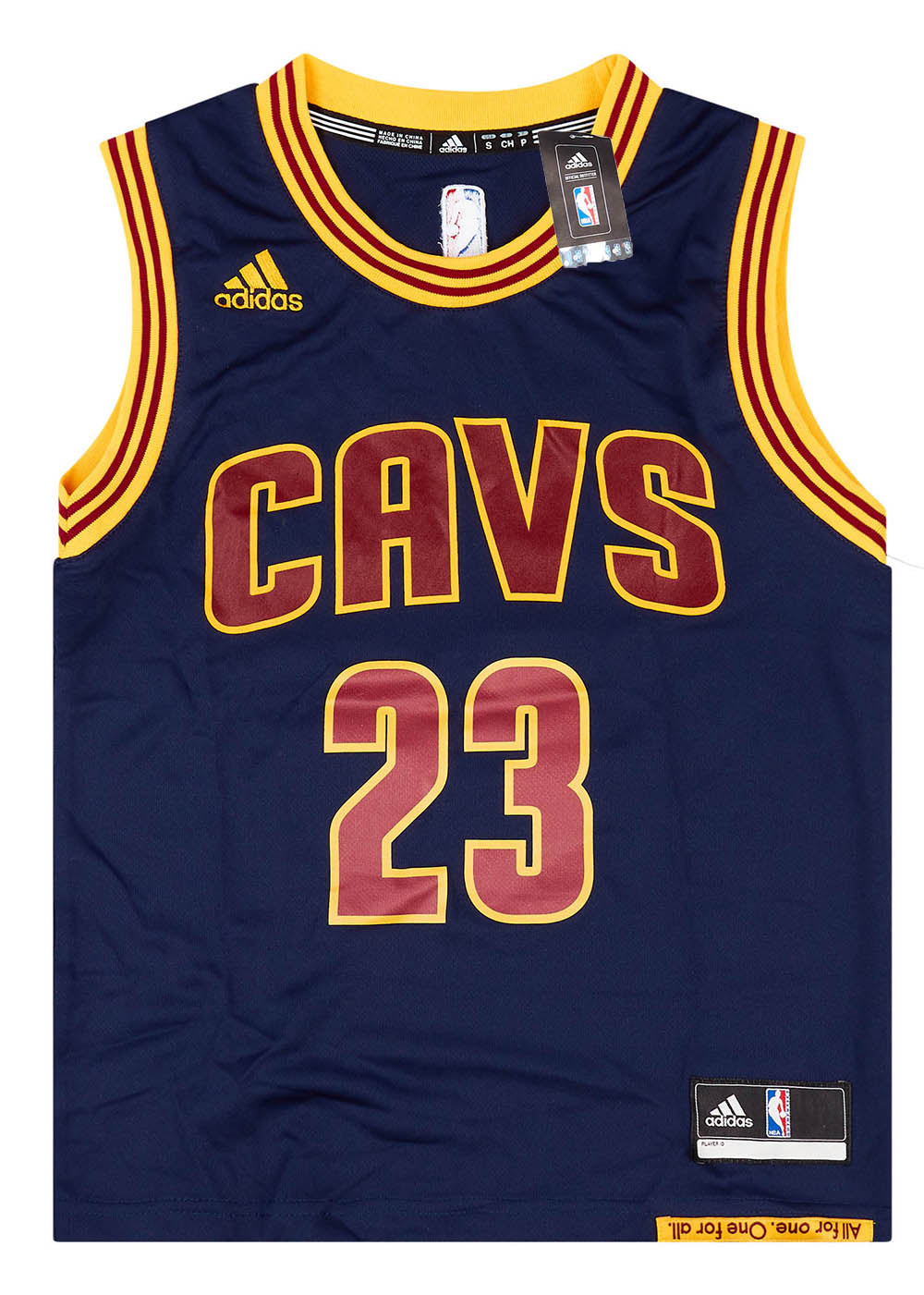 2014-17 CLEVELAND CAVALIERS JAMES #23 ADIDAS JERSEY (ALTERNATE) Y - W/TAGS