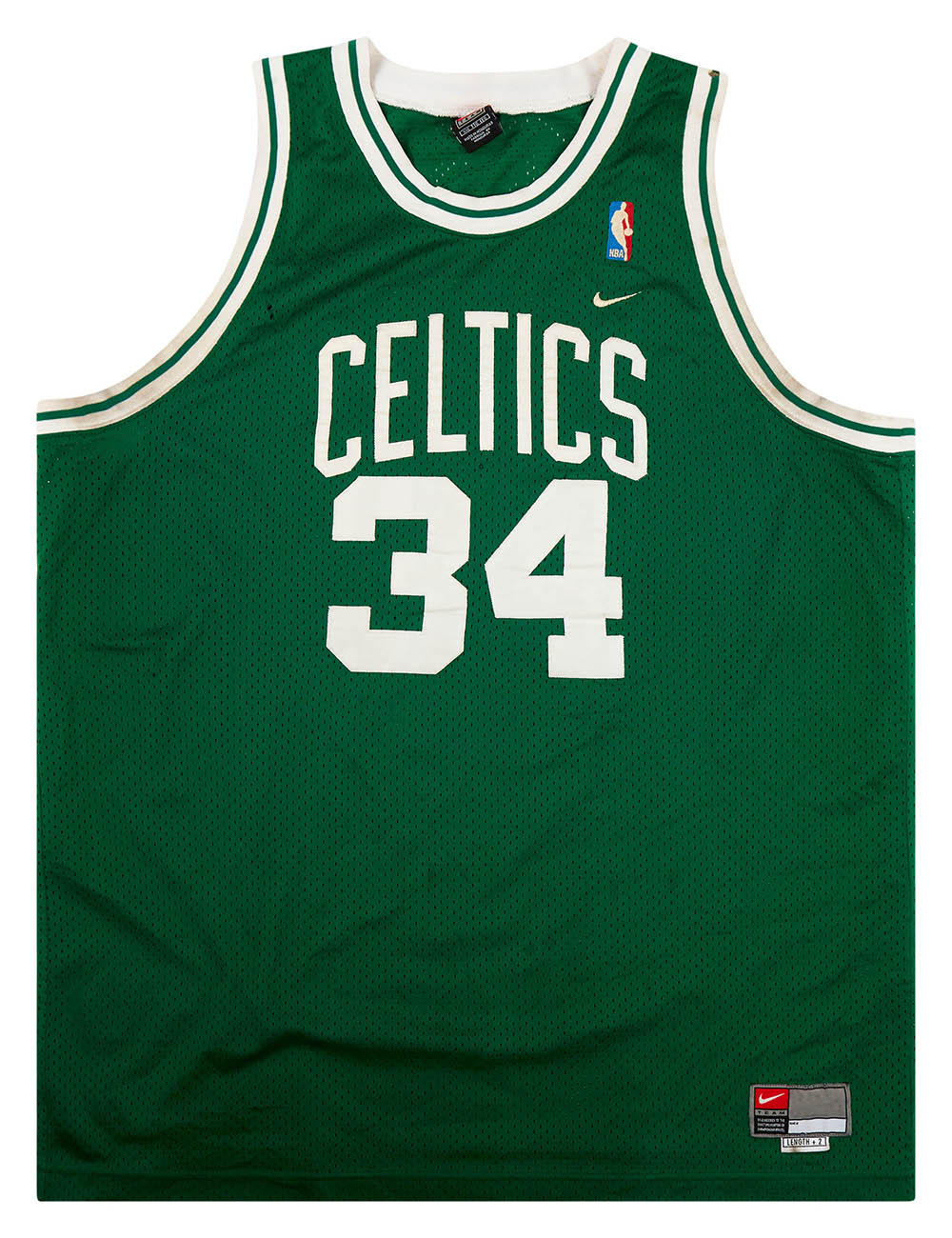 NIKE Authentic SWINGMAN NBA Parquet Jersey Size 44 Boston Celtics