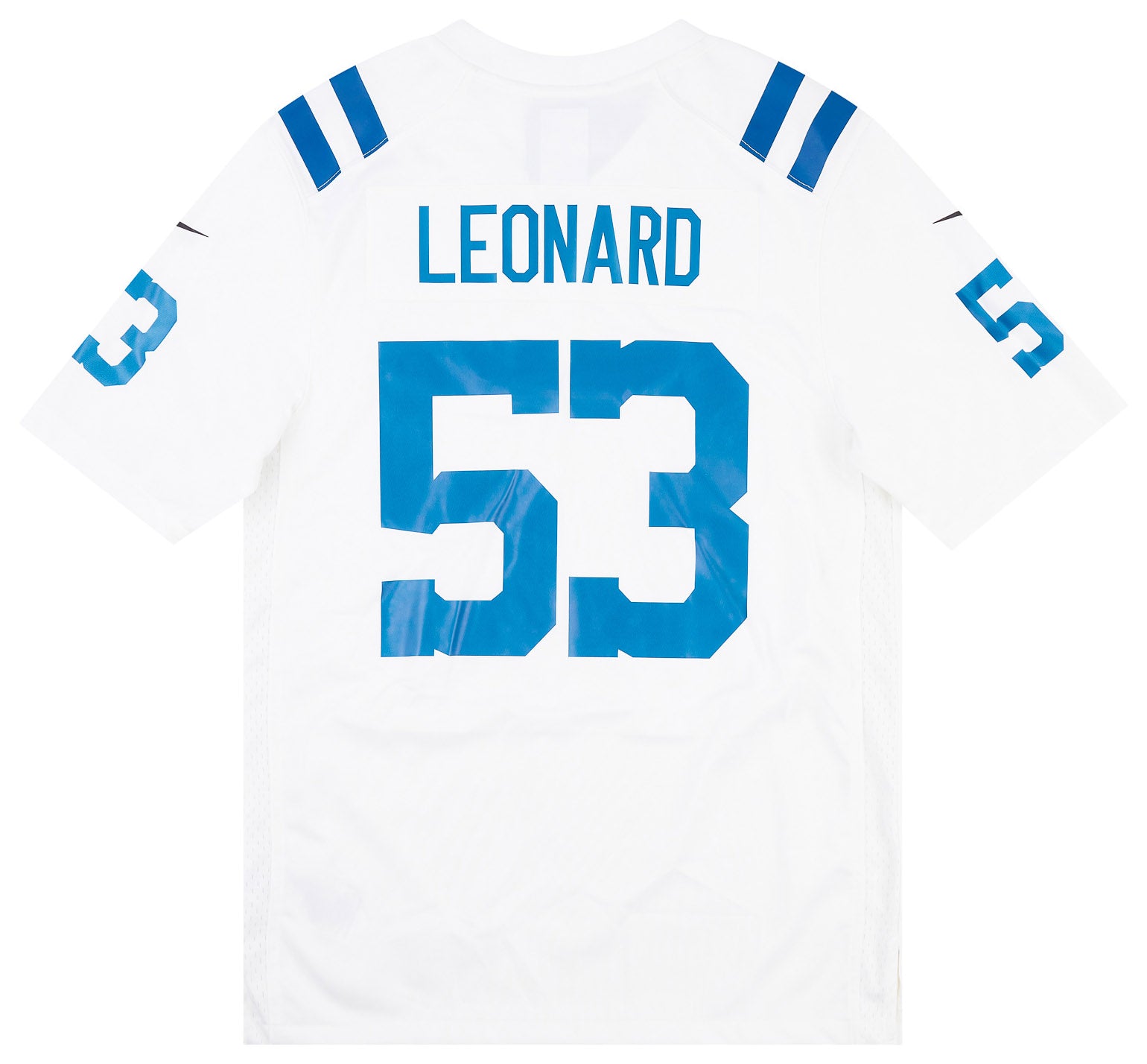 2020-22 INDIANAPOLIS COLTS LEONARD #53 NIKE GAME JERSEY (AWAY) S - W/TAGS