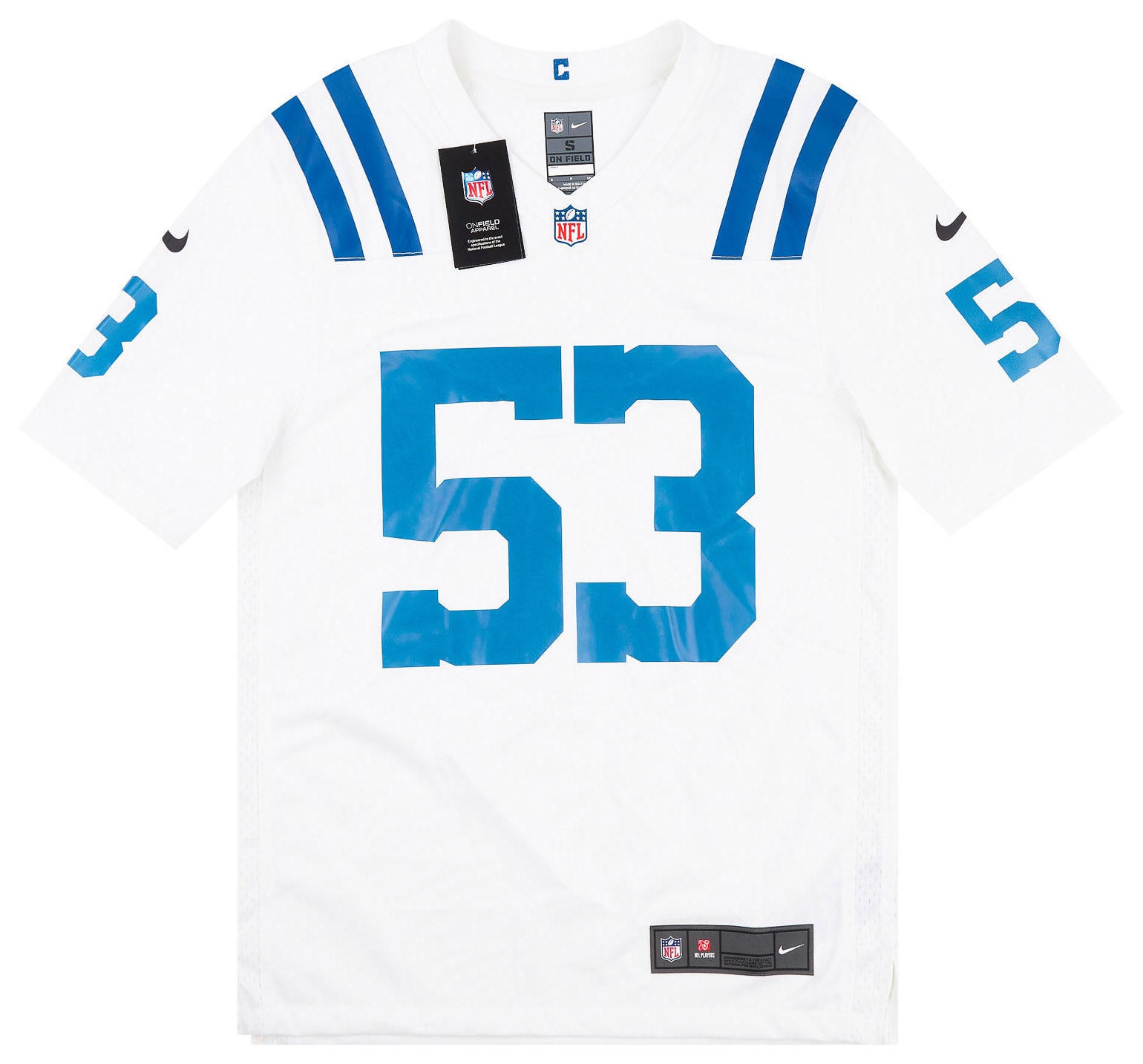 2020-22 INDIANAPOLIS COLTS LEONARD #53 NIKE GAME JERSEY (AWAY) S - W/TAGS