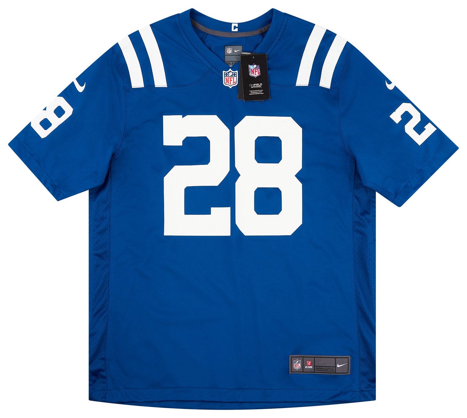 2020-22 INDIANAPOLIS COLTS TAYLOR #28 NIKE GAME JERSEY (HOME) L - W/TAGS