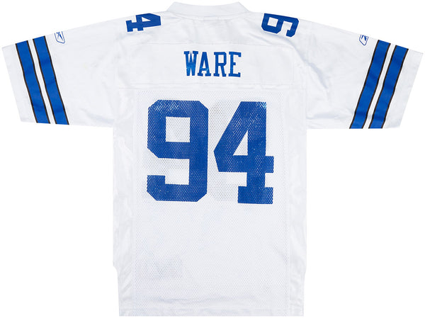 Dallas Cowboys Demarcus Ware NFL Reebok White Football Jersey Size Adult  Large MINT CONDITION