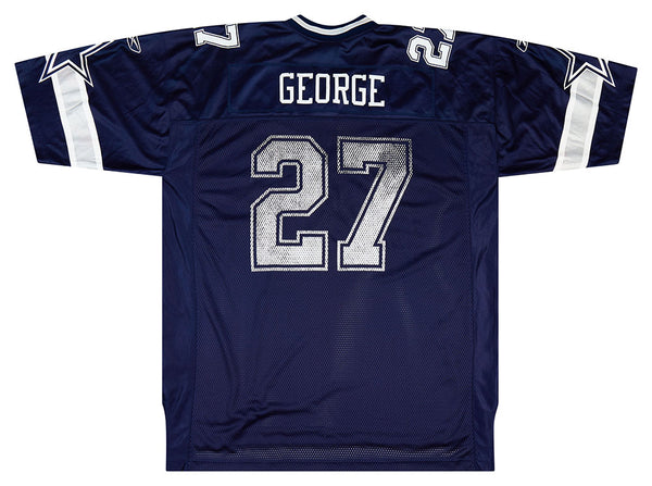 2004 DALLAS COWBOYS GEORGE #27 REEBOK ON FIELD JERSEY (HOME) XL - Classic  American Sports