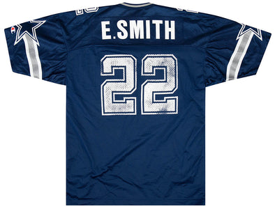 1996-00 DALLAS COWBOYS E. SMITH #22 LOGO ATHLETIC JERSEY (HOME) XL