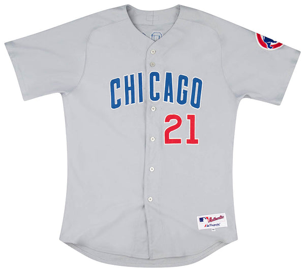 Chicago Cubs Personalized Road Grey Jersey By Majestic