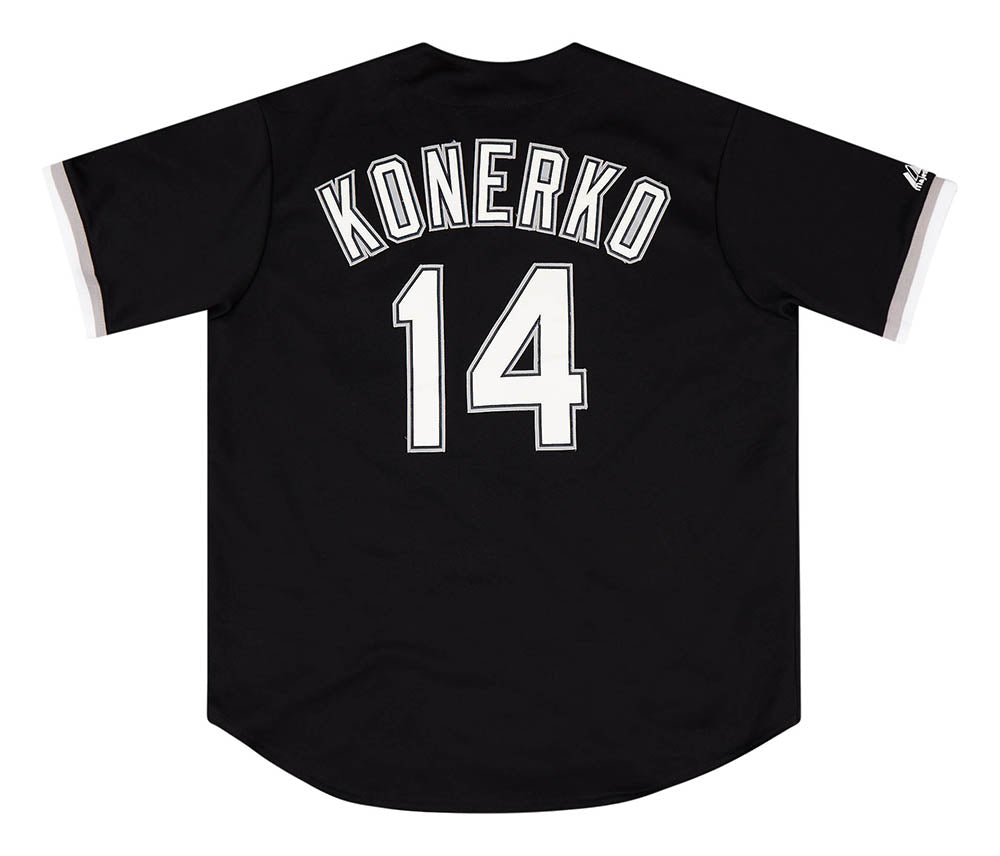 Buy MLB Chicago White Sox Youth Paul Konerko 14 Cool Base Batting Practice  Jersey, Small, Black/Silver Online at Low Prices in India 