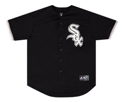 Chicago White Sox Majestic Stitched Throwback Cool Base Jersey White Youth  Large