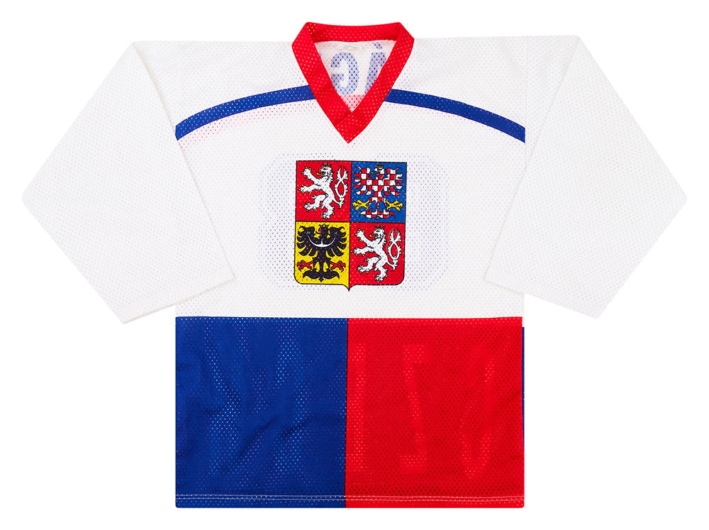 1990's CZECH REPUBLIC NATIONAL HOCKEY TEAM JAGR #68 JERSEY (AWAY) Y