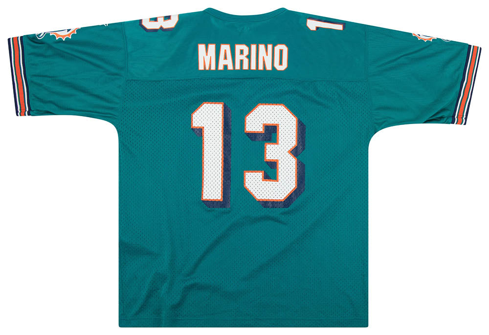 1997-98 MIAMI DOLPHINS MARINO #13 STARTER JERSEY (HOME) Y