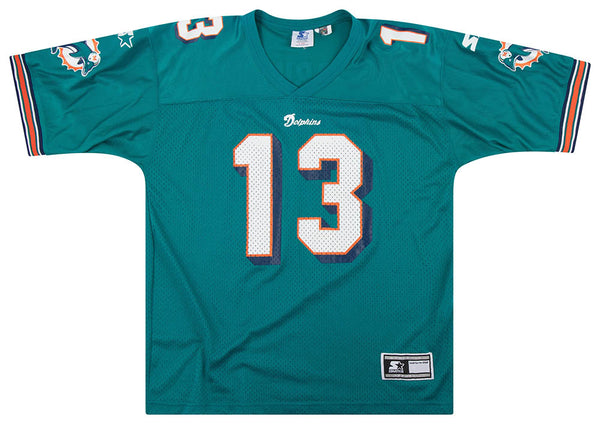 1997-98 MIAMI DOLPHINS MARINO #13 STARTER JERSEY (HOME) Y - Classic  American Sports