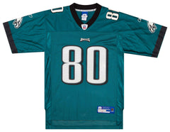 Curtis #80 Philadelphia Eagles Reebok Jersey Yellow Blue Throwback