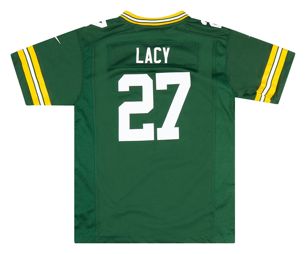 2013-16 GREEN BAY PACKERS LACY #27 NIKE GAME JERSEY (HOME) Y