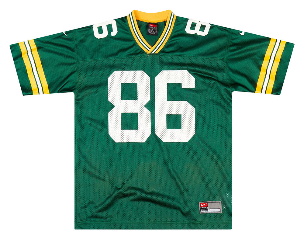 1997-00 GREEN BAY PACKERS FREEMAN #86 NIKE JERSEY (HOME) Y