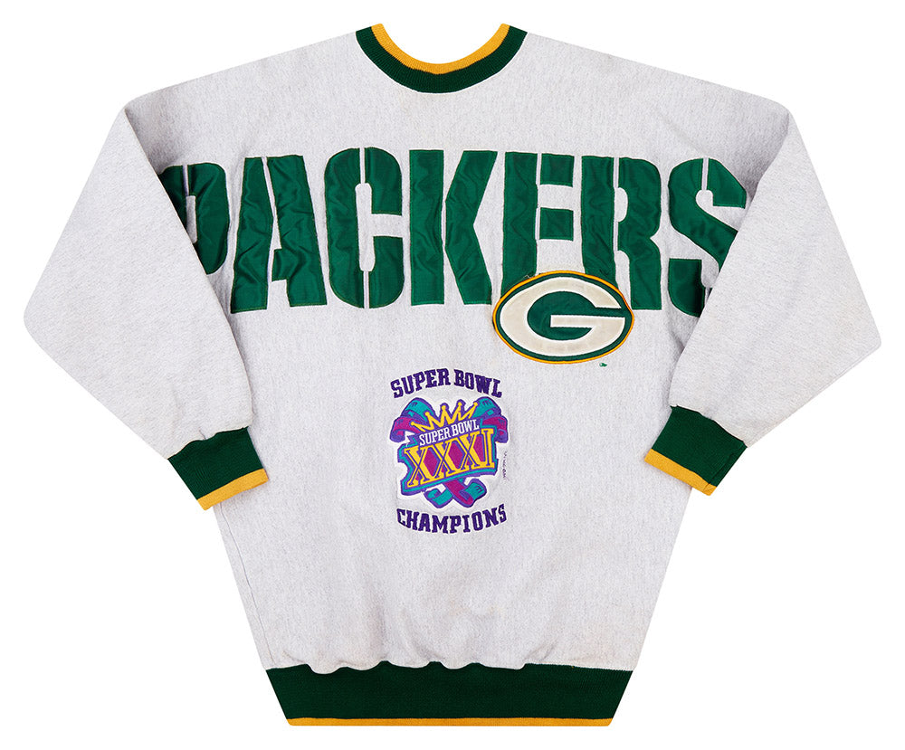 1996 GREEN BAY PACKERS SUPER BOWL CHAMPIONS SWEAT TOP L