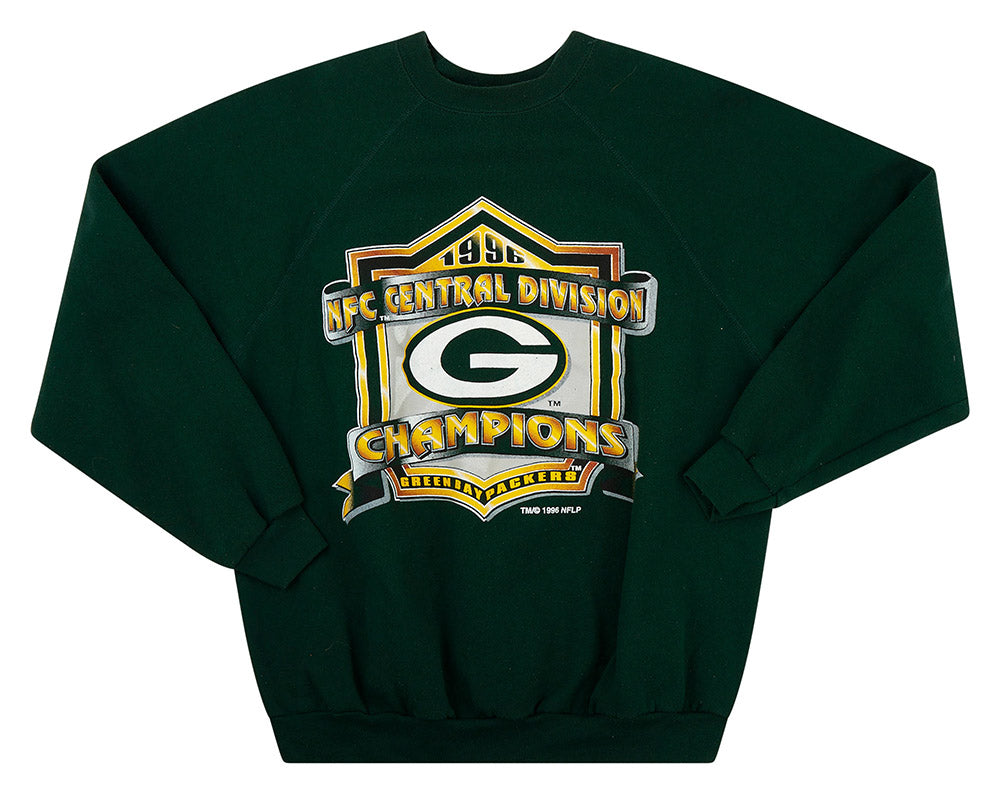 1996 GREEN BAY PACKERS NFC CENTRAL DIVISION CHAMPIONS SWEAT TOP XL