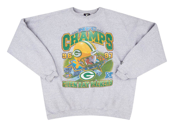 1996 GREEN BAY PACKERS NFC CENTRAL DIVISION CHAMPIONS SWEAT TOP XL -  Classic American Sports