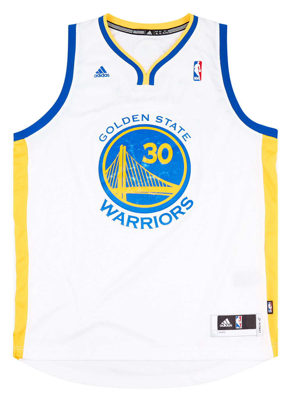 Adidas Golden State Warriors Steph Curry Stitched Jersey Size XL 