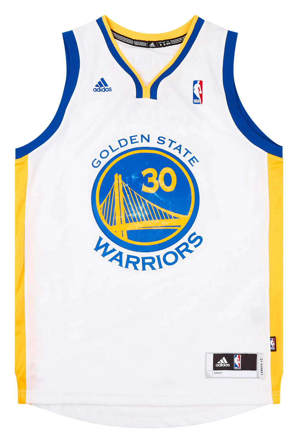 2010-14 GOLDEN STATE WARRIORS CURRY #30 ADIDAS SWINGMAN JERSEY - Classic American Sports