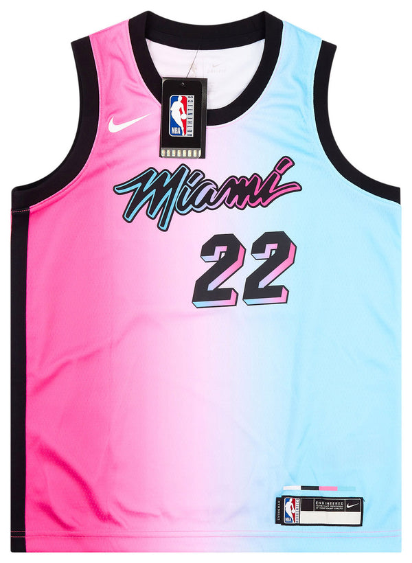 2020-21 MIAMI HEAT BUTLER #22 NIKE SWINGMAN JERSEY (ALTERNATE) Y - W/T ...