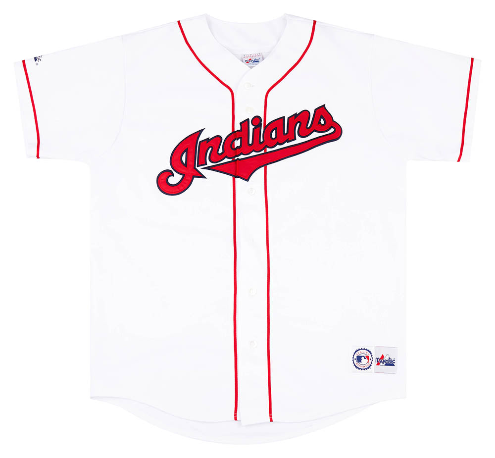 2000-01 CLEVELAND INDIANS MAJESTIC JERSEY (HOME) XL - Classic American  Sports