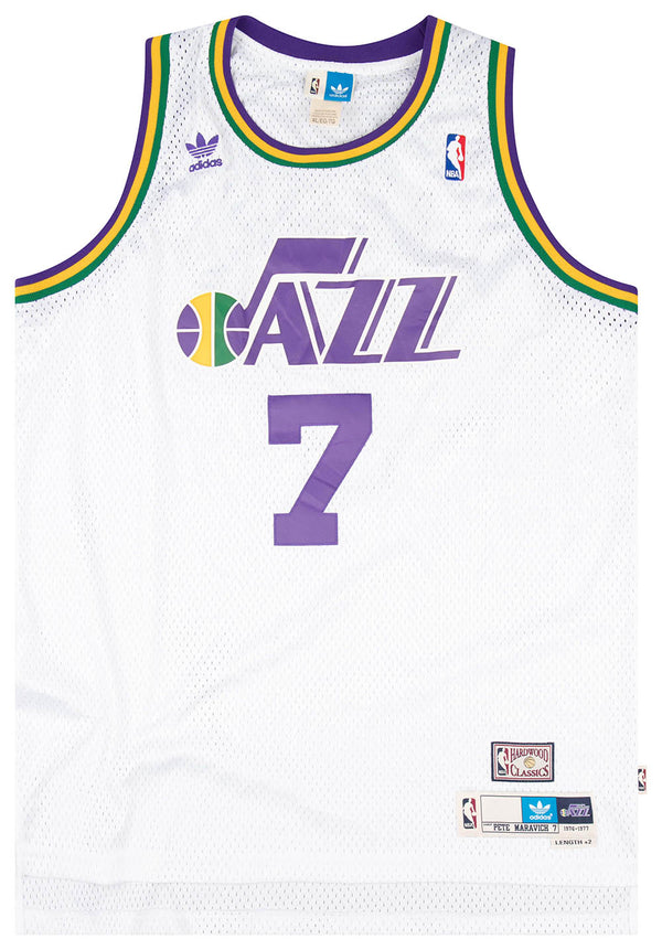 Pistol Pete Maravich #7 Jersey - NBA Utah Jazz - Made By Champion