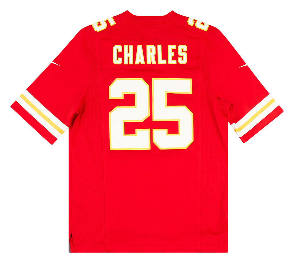 2012-16 KANSAS CITY CHIEFS CHARLES #25 NIKE GAME JERSEY (HOME) S
